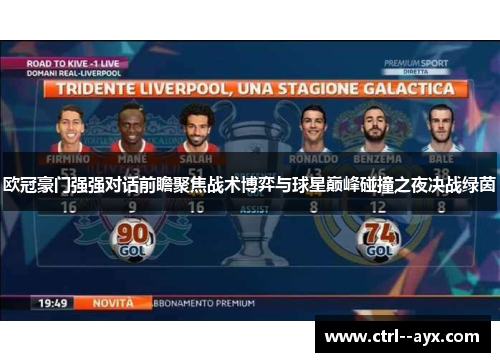 欧冠豪门强强对话前瞻聚焦战术博弈与球星巅峰碰撞之夜决战绿茵